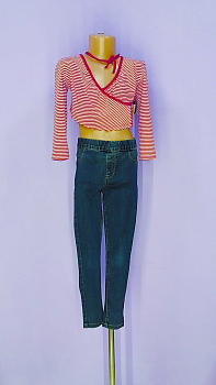 ДЖИНСЫ от JEGGING, возраст (лет) - 9, для девочек — секонд хенд ТВОЁ ВРЕМЯ